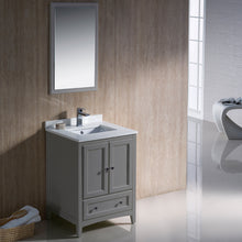 Load image into Gallery viewer, Fresca Oxford 24&quot; Gray Traditional Bathroom Vanity- Fresca