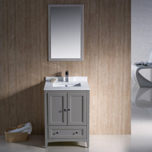 Load image into Gallery viewer, Fresca Oxford 24&quot; Gray Traditional Bathroom Vanity- Fresca
