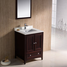Load image into Gallery viewer, Fresca Oxford 24&quot; Mahogany Traditional Bathroom Vanity- Fresca
