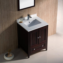 Load image into Gallery viewer, Fresca Oxford 24&quot; Mahogany Traditional Bathroom Vanity- Fresca