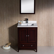 Load image into Gallery viewer, Fresca Oxford 24&quot; Mahogany Traditional Bathroom Vanity- Fresca
