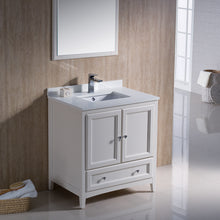 Load image into Gallery viewer, Fresca Oxford 30&quot; Antique White Traditional Bathroom Vanity- Fresca