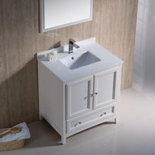 Load image into Gallery viewer, Fresca Oxford 30&quot; Antique White Traditional Bathroom Vanity- Fresca