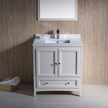 Load image into Gallery viewer, Fresca Oxford 30&quot; Antique White Traditional Bathroom Vanity- Fresca