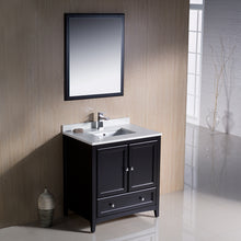 Load image into Gallery viewer, Fresca Oxford 30&quot; Espresso Traditional Bathroom Vanity- Fresca