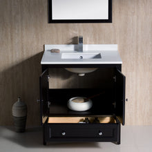 Load image into Gallery viewer, Fresca Oxford 30&quot; Espresso Traditional Bathroom Vanity- Fresca