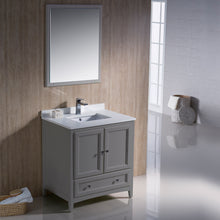 Load image into Gallery viewer, Fresca Oxford 30&quot; Gray Traditional Bathroom Vanity- Fresca