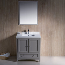 Load image into Gallery viewer, Fresca Oxford 30&quot; Gray Traditional Bathroom Vanity- Fresca