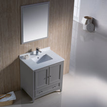 Load image into Gallery viewer, Fresca Oxford 30&quot; Gray Traditional Bathroom Vanity- Fresca