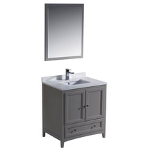 Load image into Gallery viewer, Fresca Oxford 30&quot; Gray Traditional Bathroom Vanity- Fresca