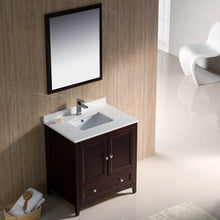 Load image into Gallery viewer, Fresca Oxford 30&quot; Mahogany Traditional Bathroom Vanity- Fresca