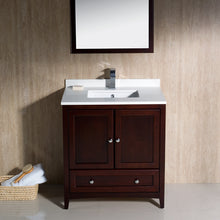 Load image into Gallery viewer, Fresca Oxford 30&quot; Mahogany Traditional Bathroom Vanity- Fresca