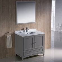 Load image into Gallery viewer, Fresca Oxford 36&quot; Gray Traditional Bathroom Vanity- Fresca