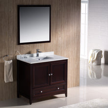 Load image into Gallery viewer, Fresca Oxford 36&quot; Mahogany Traditional Bathroom Vanity- Fresca