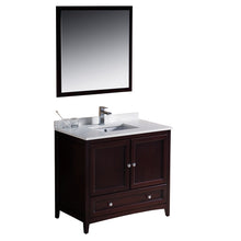Load image into Gallery viewer, Fresca Oxford 36&quot; Mahogany Traditional Bathroom Vanity- Fresca