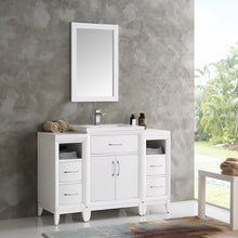 Load image into Gallery viewer, Fresca Cambridge 48&quot; White Traditional Bathroom Vanity w/ Mirror- Fresca