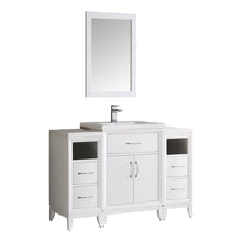 Load image into Gallery viewer, Fresca Cambridge 48&quot; White Traditional Bathroom Vanity w/ Mirror- Fresca