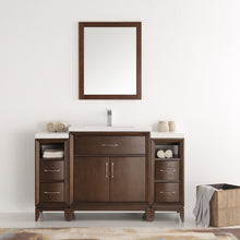 Load image into Gallery viewer, Fresca Cambridge 54&quot; Antique Coffee Traditional Bathroom Vanity w/ Mirror- Fresca