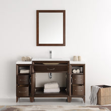 Load image into Gallery viewer, Fresca Cambridge 54&quot; Antique Coffee Traditional Bathroom Vanity w/ Mirror- Fresca