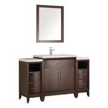 Load image into Gallery viewer, Fresca Cambridge 54&quot; Antique Coffee Traditional Bathroom Vanity w/ Mirror- Fresca