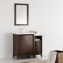 Load image into Gallery viewer, Fresca Cambridge 36&quot; Antique Coffee Traditional Bathroom Vanity w/ Mirror- Fresca