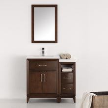 Load image into Gallery viewer, Fresca Cambridge 36&quot; Antique Coffee Traditional Bathroom Vanity w/ Mirror- Fresca