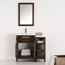 Load image into Gallery viewer, Fresca Cambridge 36&quot; Antique Coffee Traditional Bathroom Vanity w/ Mirror- Fresca