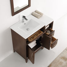 Load image into Gallery viewer, Fresca Cambridge 36&quot; Antique Coffee Traditional Bathroom Vanity w/ Mirror- Fresca