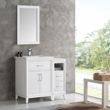 Load image into Gallery viewer, Fresca Cambridge 36&quot; White Traditional Bathroom Vanity w/ Mirror- Fresca