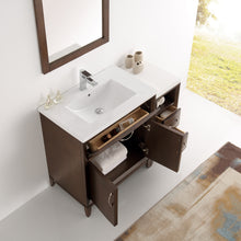 Load image into Gallery viewer, Fresca Cambridge 42" Antique Coffee Traditional Bathroom Vanity w/ Mirror- Fresca