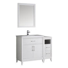 Load image into Gallery viewer, Fresca Cambridge 42" White Traditional Bathroom Vanity w/ Mirror- Fresca