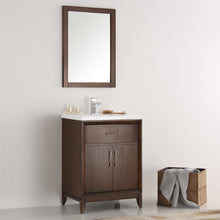 Load image into Gallery viewer, Fresca Cambridge 24&quot; Antique Coffee Traditional Bathroom Vanity w/ Mirror- Fresca