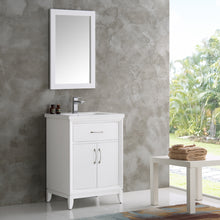 Load image into Gallery viewer, Fresca Cambridge 24&quot; White Traditional Bathroom Vanity w/ Mirror- Fresca