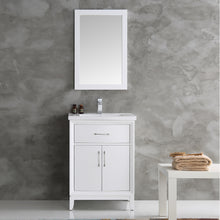 Load image into Gallery viewer, Fresca Cambridge 24&quot; White Traditional Bathroom Vanity w/ Mirror- Fresca