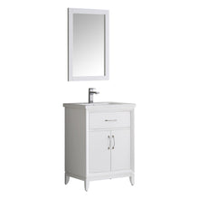 Load image into Gallery viewer, Fresca Cambridge 24&quot; White Traditional Bathroom Vanity w/ Mirror- Fresca