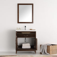 Load image into Gallery viewer, Fresca Cambridge 30&quot; Antique Coffee Traditional Bathroom Vanity w/ Mirror- Fresca