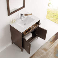 Load image into Gallery viewer, Fresca Cambridge 30&quot; Antique Coffee Traditional Bathroom Vanity w/ Mirror- Fresca