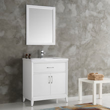 Load image into Gallery viewer, Fresca Cambridge 30&quot; White Traditional Bathroom Vanity w/ Mirror- Fresca