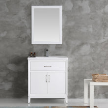 Load image into Gallery viewer, Fresca Cambridge 30&quot; White Traditional Bathroom Vanity w/ Mirror- Fresca