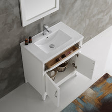 Load image into Gallery viewer, Fresca Cambridge 30&quot; White Traditional Bathroom Vanity w/ Mirror- Fresca