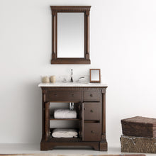 Load image into Gallery viewer, Fresca Kingston 37&quot; Antique Coffee Traditional Bathroom Vanity w/ Mirror- Fresca