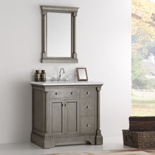 Load image into Gallery viewer, Fresca Kingston 37&quot; Antique Silver Traditional Bathroom Vanity w/ Mirror- Fresca
