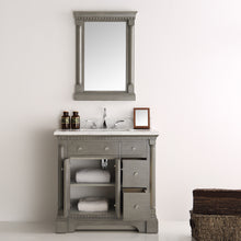 Load image into Gallery viewer, Fresca Kingston 37&quot; Antique Silver Traditional Bathroom Vanity w/ Mirror- Fresca