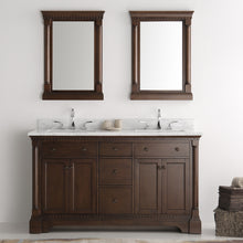 Load image into Gallery viewer, Fresca Kingston 61&quot; Antique Coffee Double Sink Traditional Bathroom Vanity w/ Mirrors- Fresca