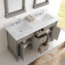 Load image into Gallery viewer, Fresca Kingston 61&quot; Antique Silver Double Sink Traditional Bathroom Vanity w/ Mirrors- Fresca