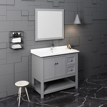 Load image into Gallery viewer, Fresca Manchester 42" Gray Traditional Bathroom Vanity w/ Mirror- Fresca