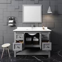 Load image into Gallery viewer, Fresca Manchester 48&quot; Gray Traditional Bathroom Vanity w/ Mirror- Fresca