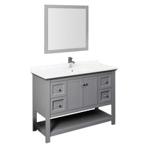 Load image into Gallery viewer, Fresca Manchester 48&quot; Gray Traditional Bathroom Vanity w/ Mirror- Fresca