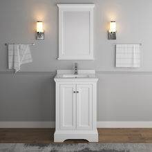 Load image into Gallery viewer, Fresca Windsor 24" Matte White Traditional Bathroom Vanity w/ Mirror- Fresca