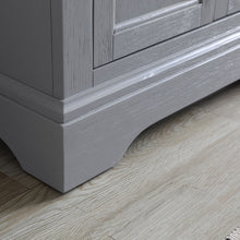 Load image into Gallery viewer, Fresca Windsor 60&quot; Gray Textured Traditional Double Sink Bathroom Vanity w/ Mirrors- Fresca